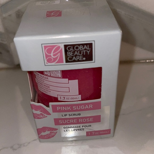 Global Beauty Care Lip Scrub Exfoliator Pink Sugar Full Size NIB